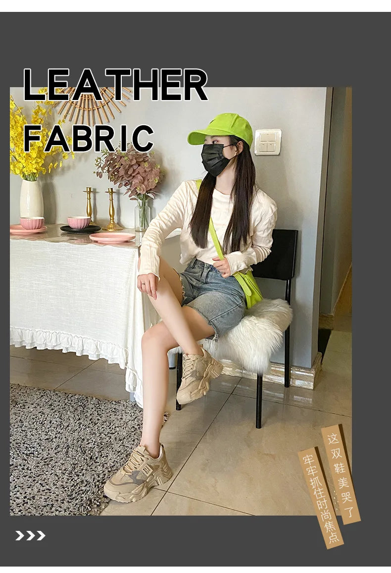 Sneakers Chunky Plataforma Mujer Otoño - Zapatillas Suela Gruesa Transpirables