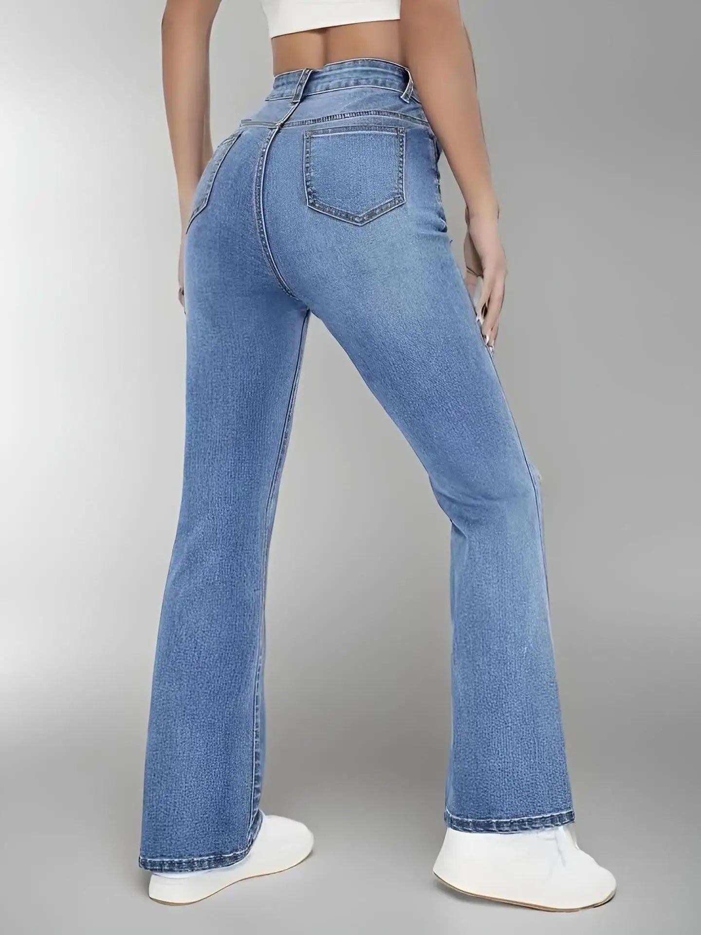 Jeans Mujer Cintura Alta Adelgazantes - Pantalón Denim Casual Europeo