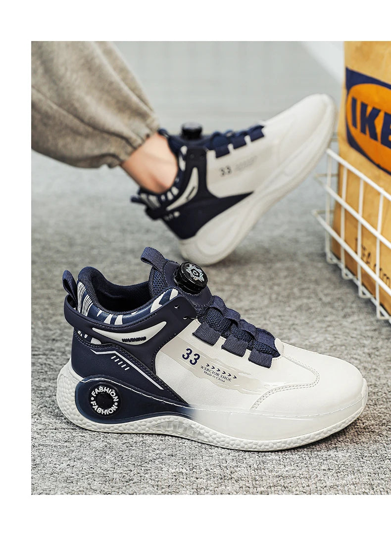 Sneakers Hombre Hebilla Giratoria - Cómodas Antideslizantes Cordones Duraderas Outdoor Actividades