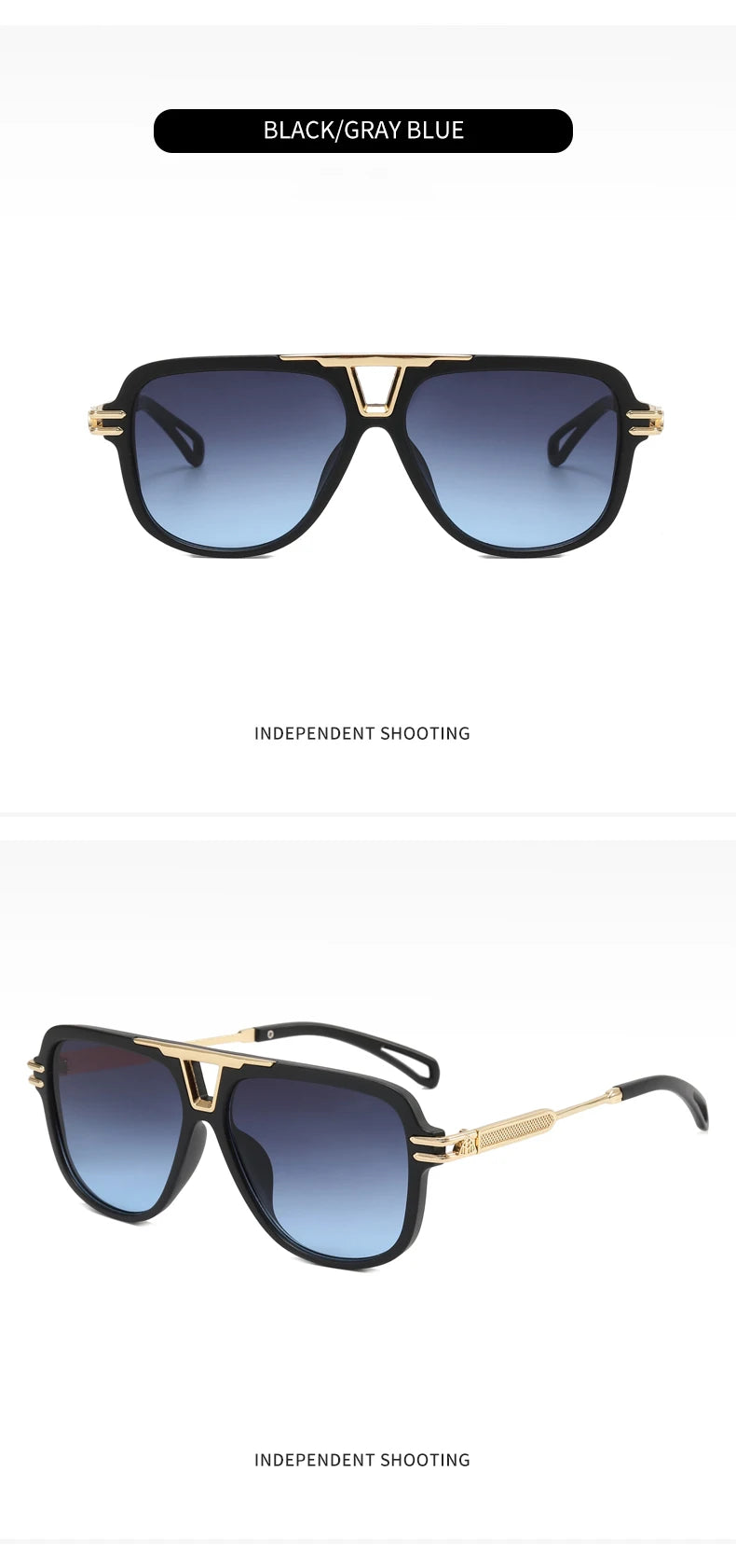 Gafas de Sol Hombre Conducción 2024 - Lentes Metal Doble Puente Luxury