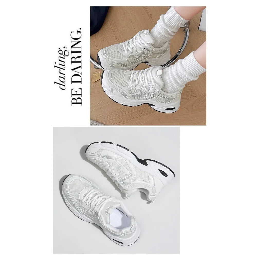 Sneakers Dad Shoes Mujer Verano 2025 - Zapatillas Mesh Transpirables Casual All-Match