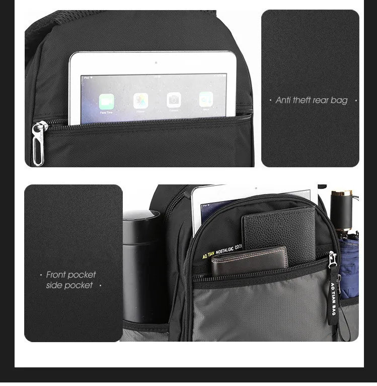 Mochila Hombre Impermeable 2025 - Alta Calidad Viaje Rucksack Adolescentes Casual Hombro Mochilas