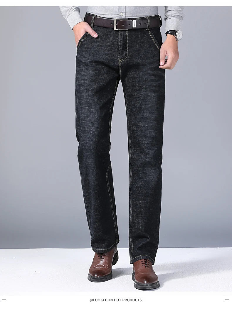 Vaqueros Hombre 2025 Stretch Slim Fit - Jeans Business Cómodos Suaves Marca