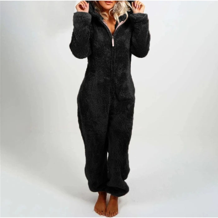 Mono Mujer Capucha Elegante Invierno - Jumpsuit Largo Grueso 2022