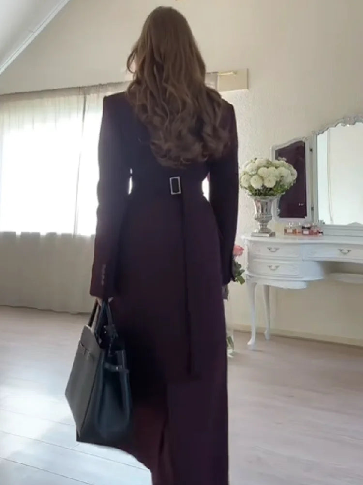 Abrigo Largo Mujer Elegante - Chaqueta Maxi Invierno 2025