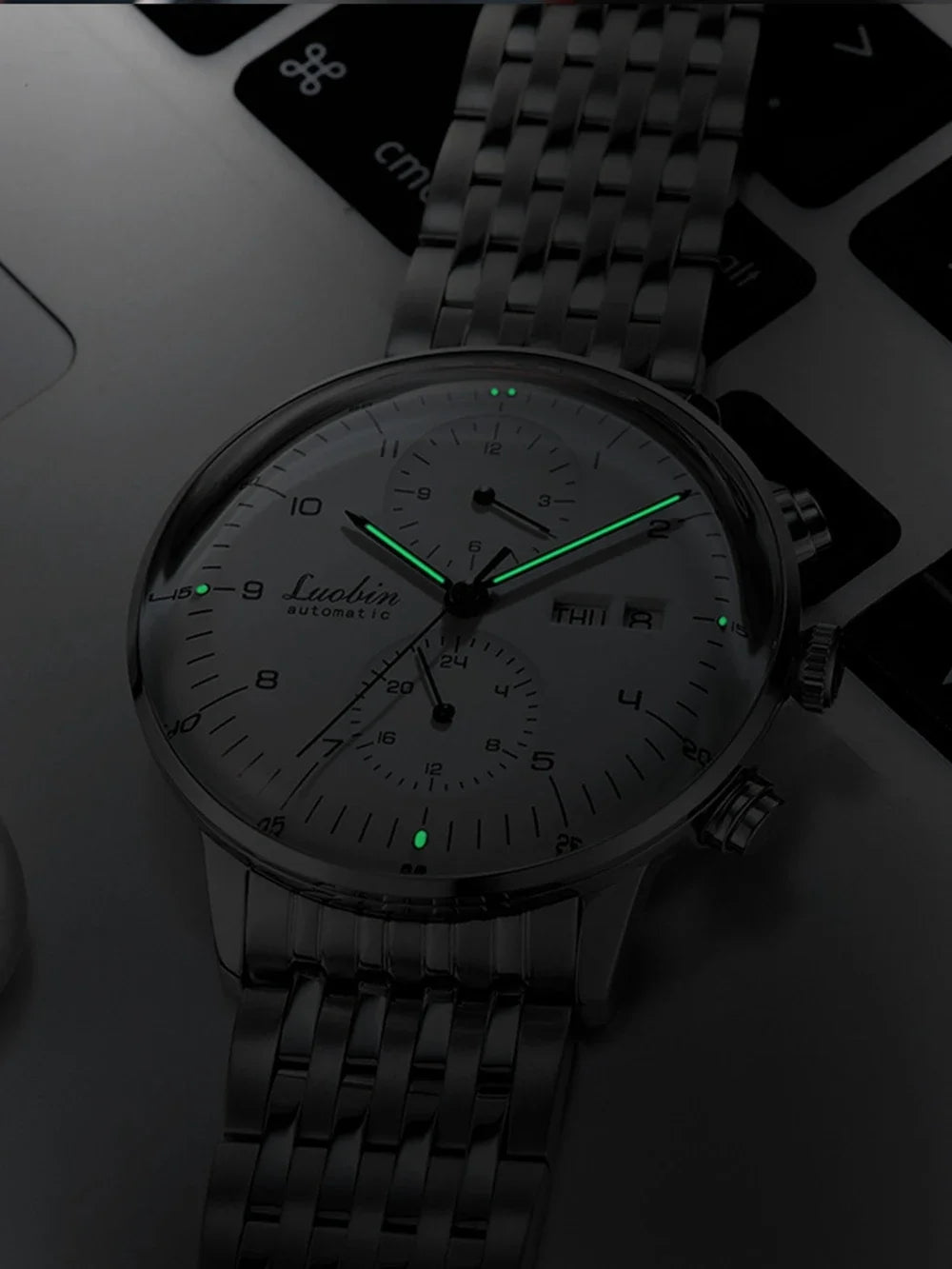 Reloj Mecánico Automático Business 2023 - Acero Inoxidable Luminoso Diseñador
