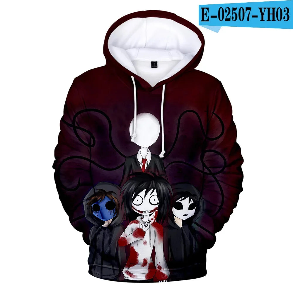 Sudadera Hombre Streetwear Creepypasta - Hoodie Ticci Toby Cosplay Otoño