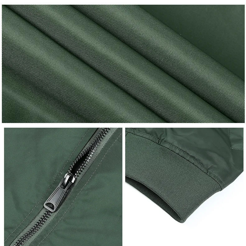 Chaqueta Bomber MA1 Air Force Hombre - Jacket Fino Ajustado M-5XL