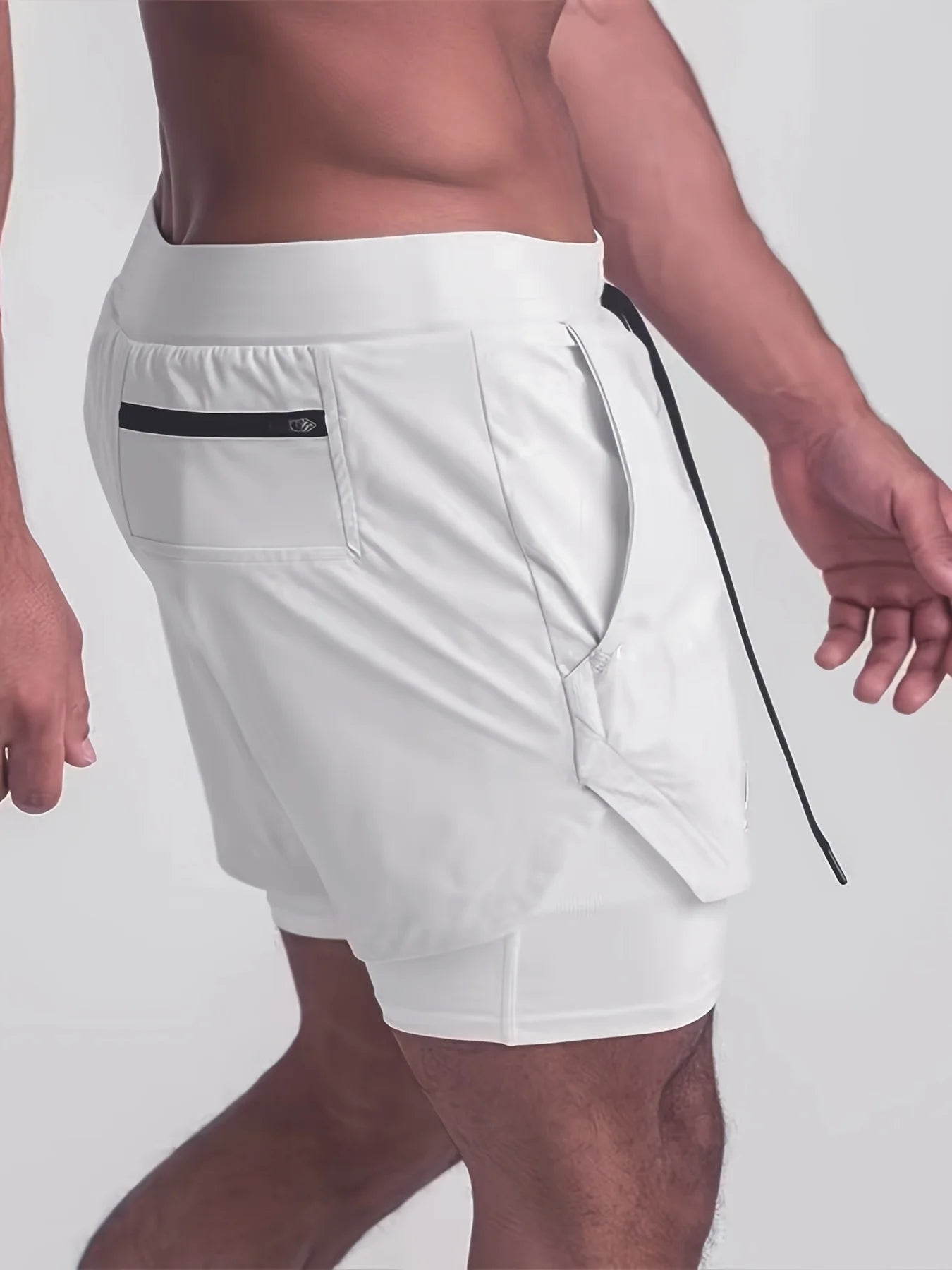 Shorts Deportivos Hombre Doble Capa - Pantalones Baloncesto Secado Rápido