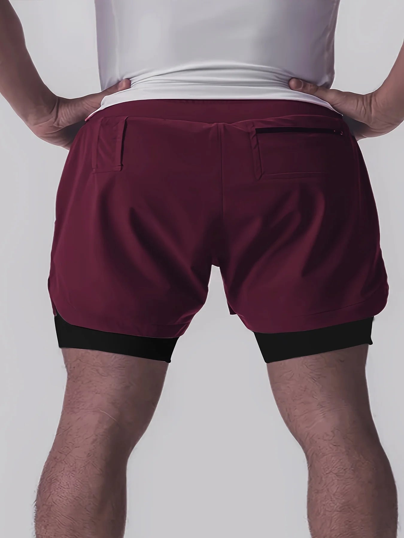 Shorts Deportivos Hombre Doble Capa - Pantalones Baloncesto Secado Rápido