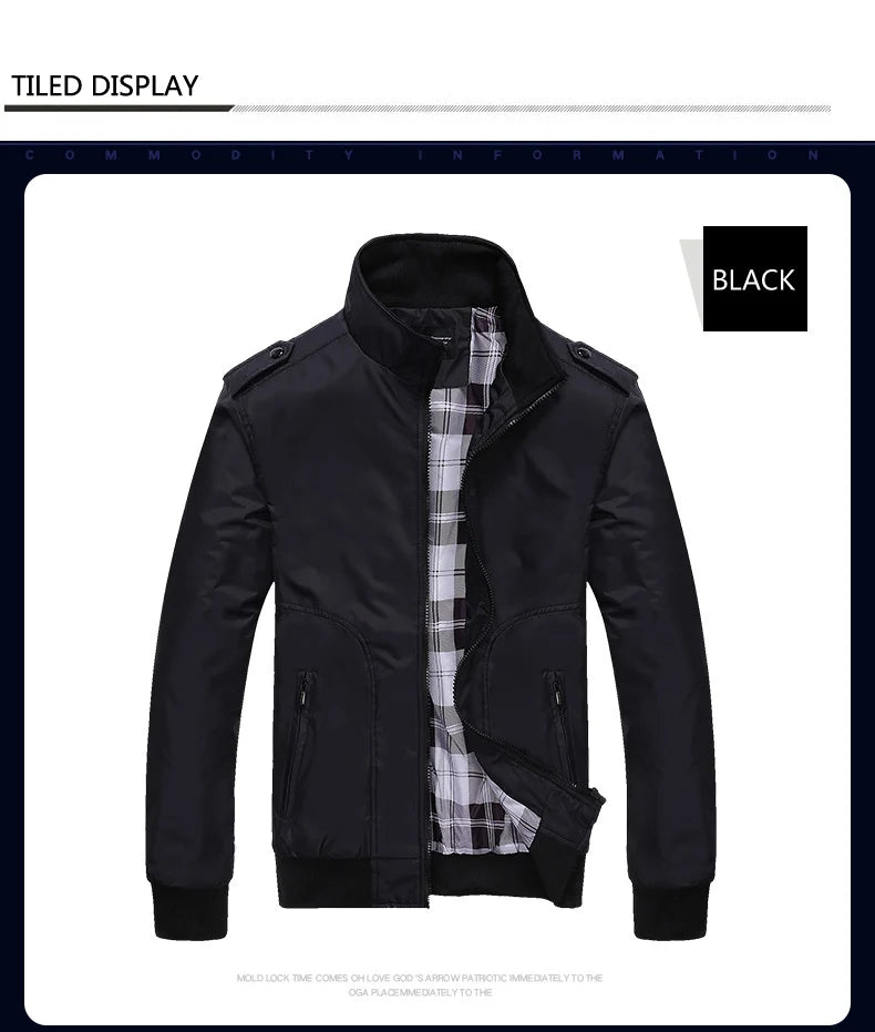 Chaqueta Bomber Hombre Impermeable - Jacket Militar Cortavientos