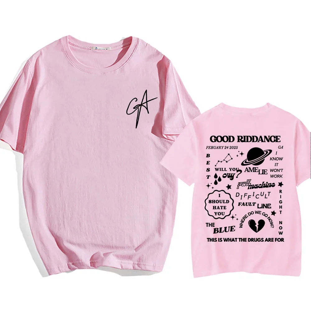 Camiseta Gracie Abrams Good Riddance - Unisex Hip Hop Verano