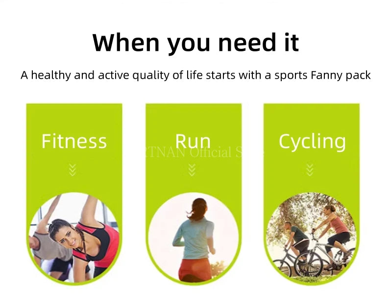 Riñonera Deportiva Running Impermeable - Cinturón Cartera Portátil Móvil Bolsa