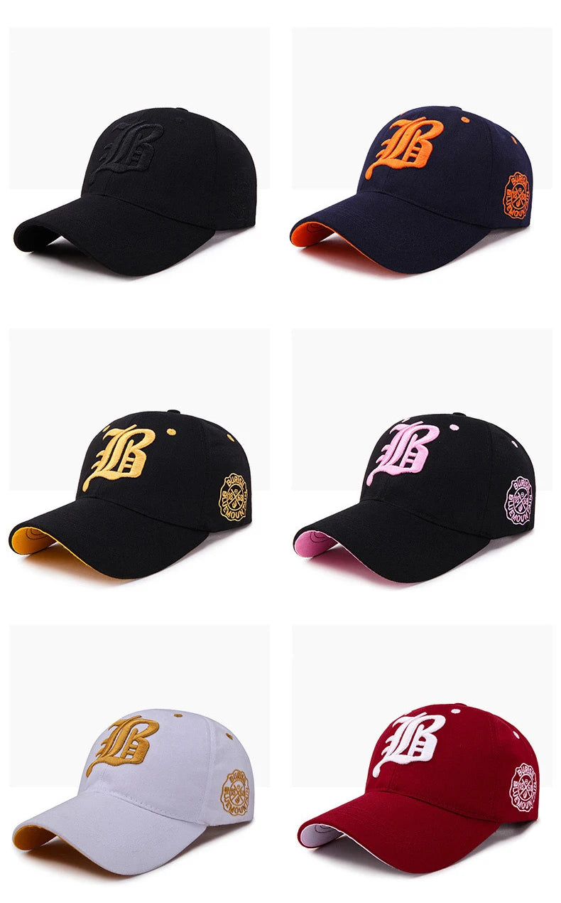 Gorra Baseball Unisex Bordado - Snapback Hip-Hop Verano Algodón
