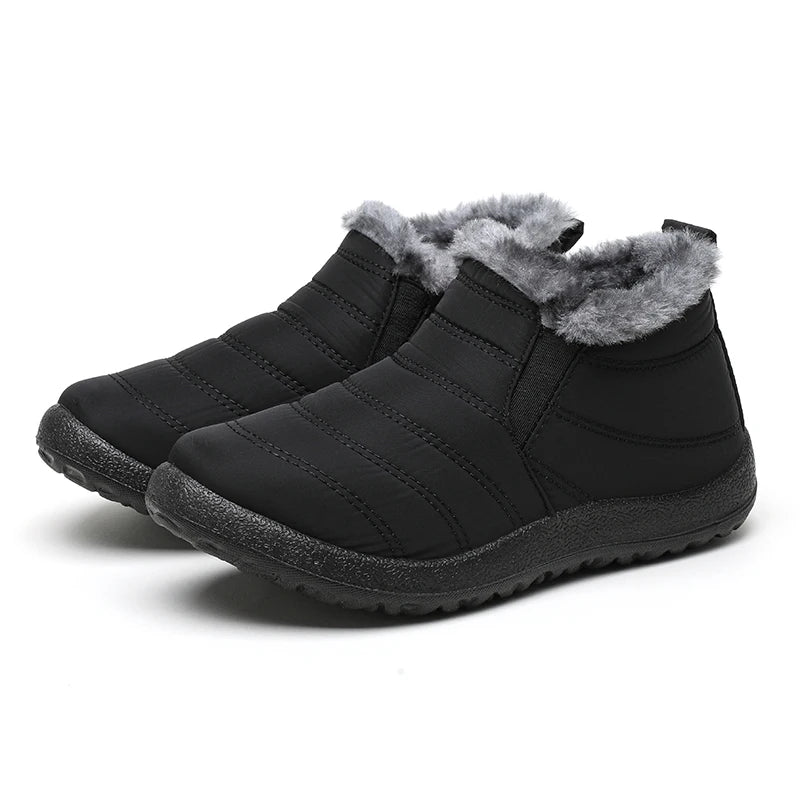 Botas Nieve Mujer Plataforma Punk - Slip On Tobillo Piel Cálidas Invierno