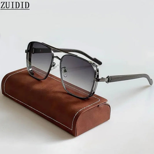 Gafas de Sol Hombre Cuadradas 2023 - Lentes Vintage Retro Steampunk Unisex