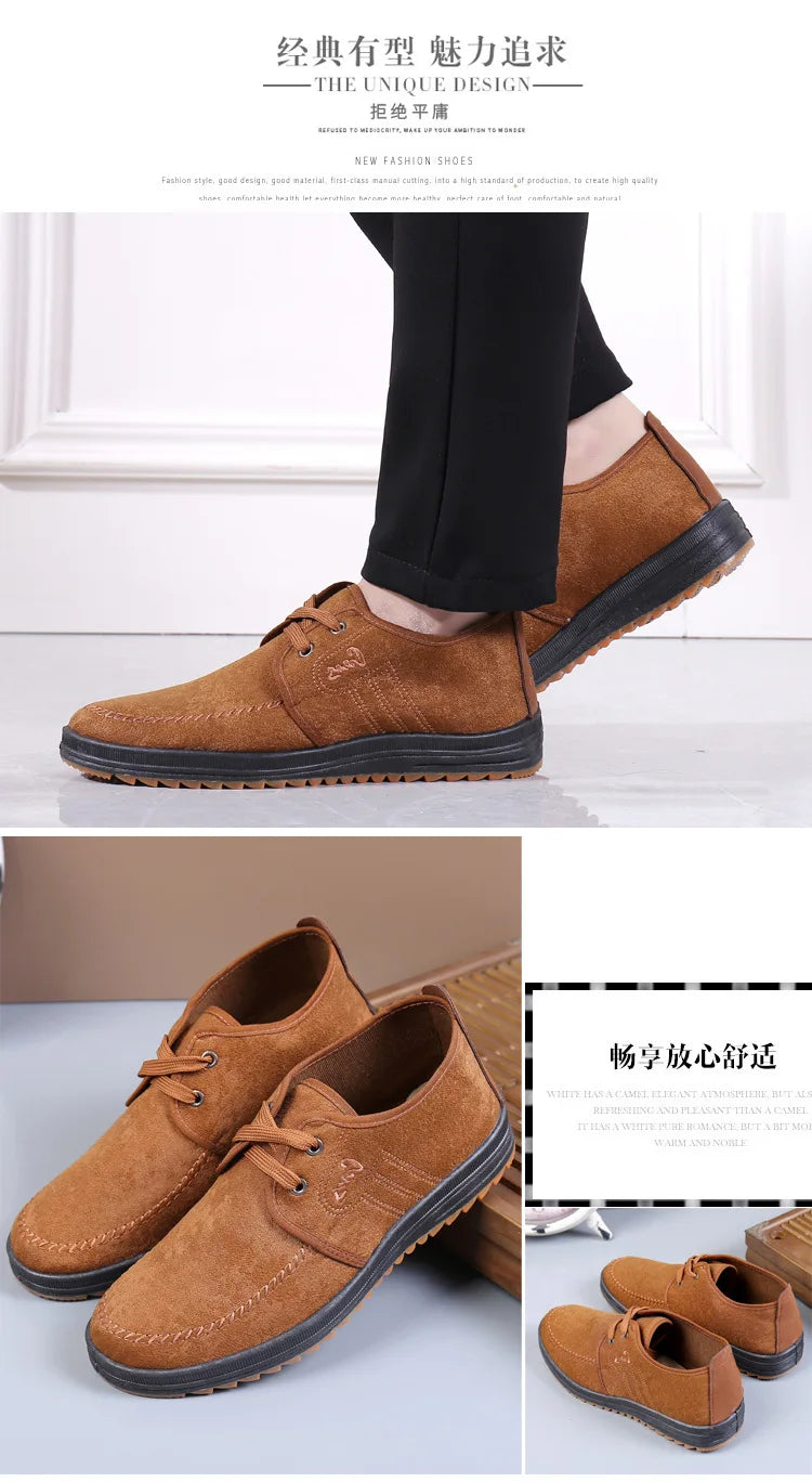 Zapatos Hombre Casual Transpirables - Loafers Sneakers 2023 Fashion Cómodos Planos Artesanales Retro Leisure