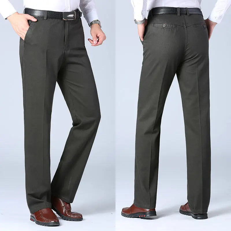 Pantalones Hombre Business Casual - Vestir Rectos Primavera Otoño Formales Sueltos