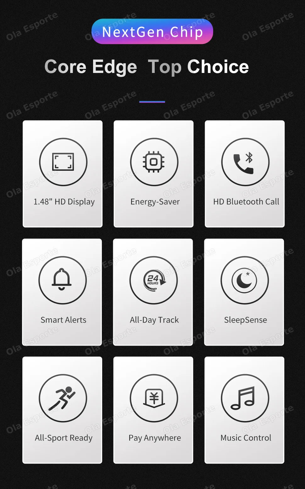 Smartwatch 2025 AMOLED Hombre Mujer - Pantalla Táctil Completa Bluetooth Llamadas 5ATM Deportivo