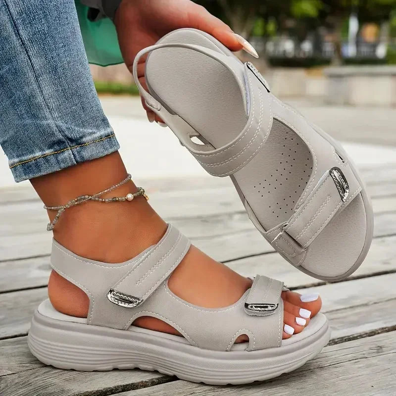 Sandalias Plataforma Mujer 2025 - Zapatos Viaje Playa Ligeras Duraderas