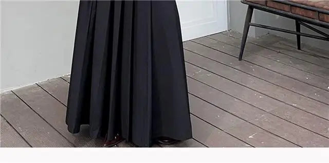 Falda Primavera Mujer Plisada Larga - Falda Color Sólido Elegante Coreana