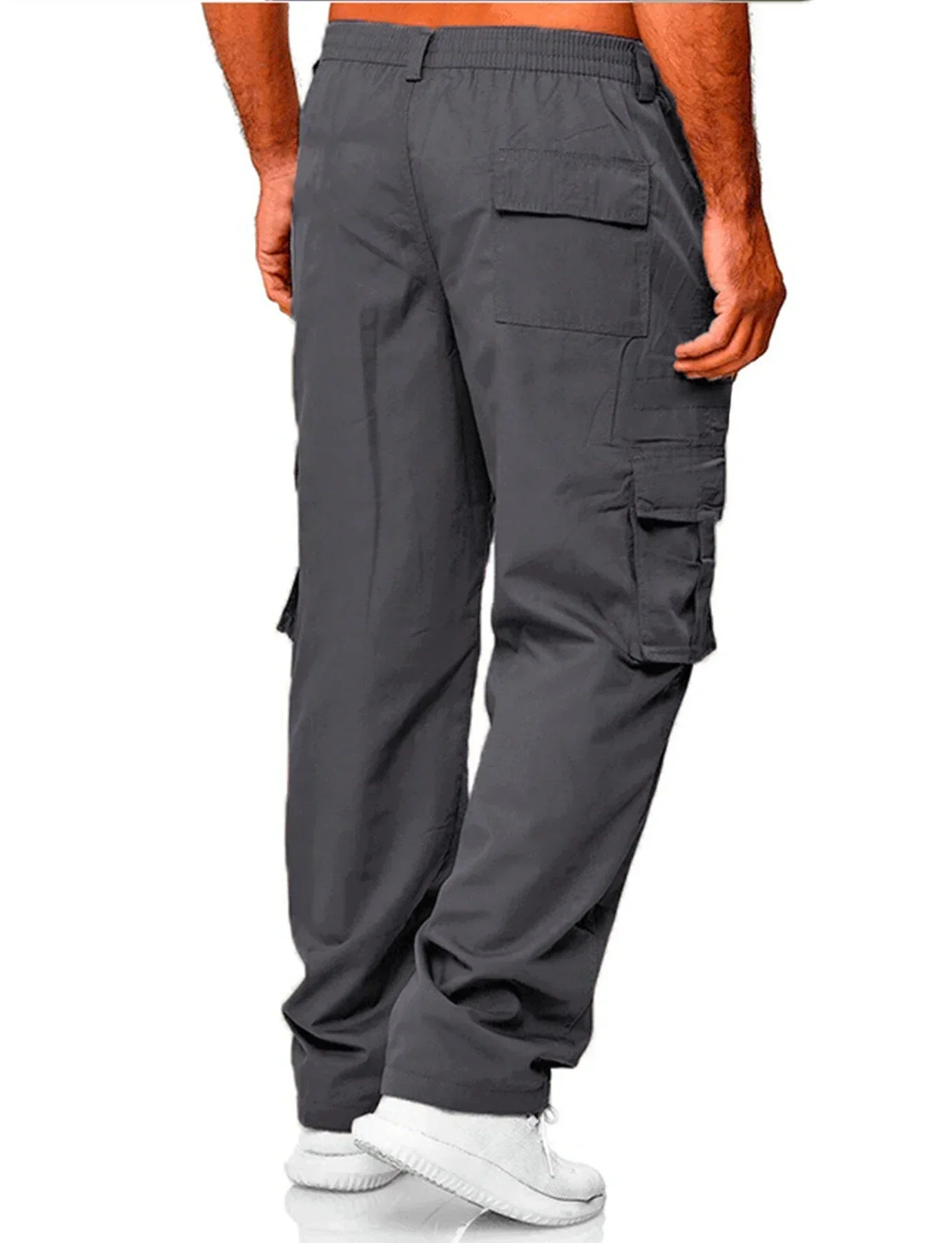 Pantalón Cargo Hombre Multibolsillos - Pantalón Casual Holgado Primavera