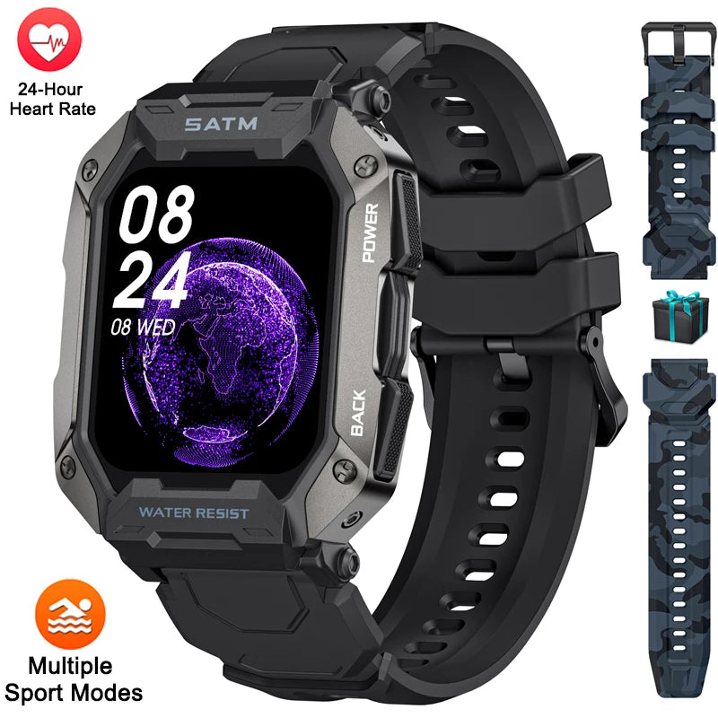 Smartwatch IP68 ATM Natación - Deportivo Outdoor Fitness Tracker Salud para Android iOS