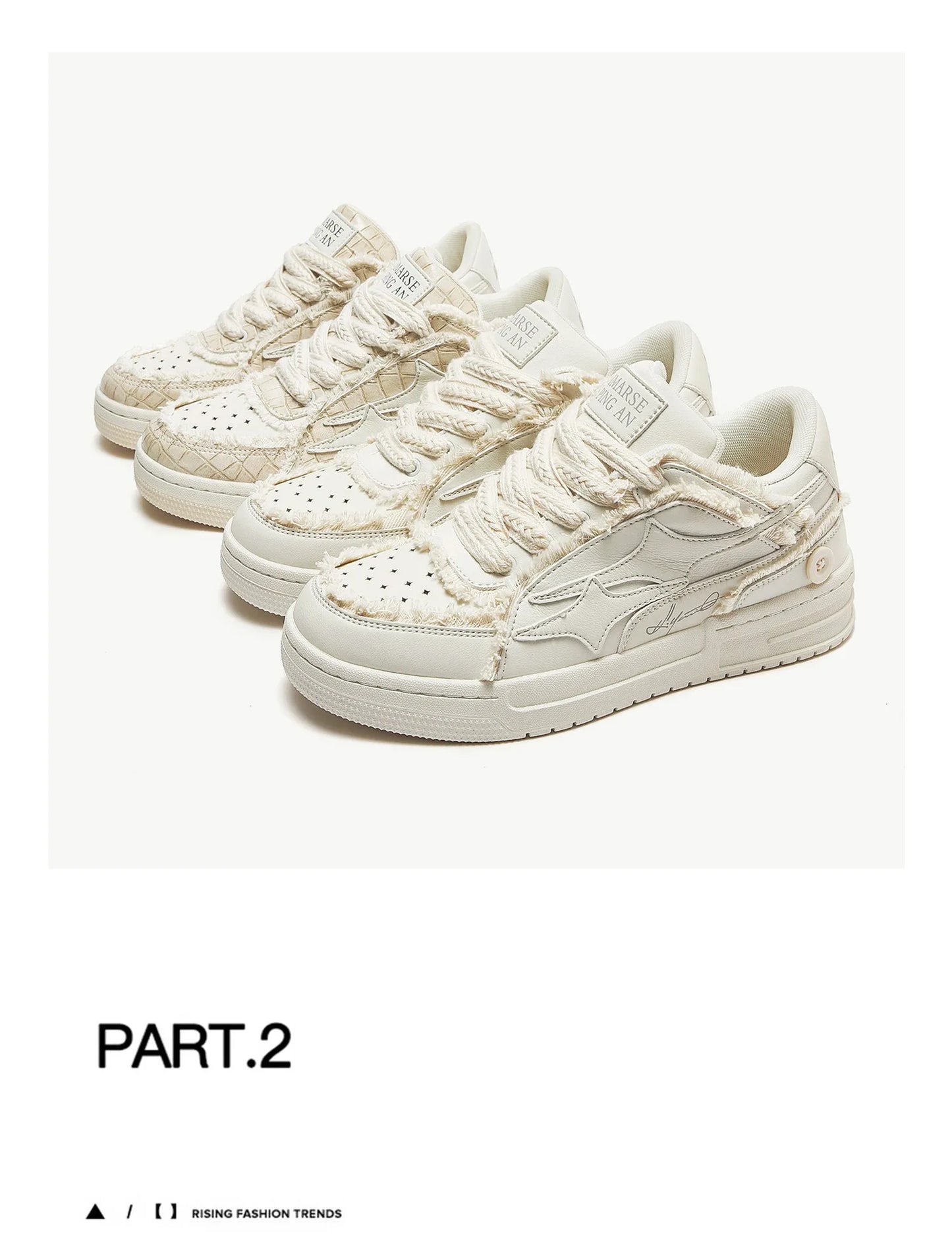 Sneakers Unisex Tennis Retro - Fashion Star Blancos Cuero Pareja Outdoor Sport Casual