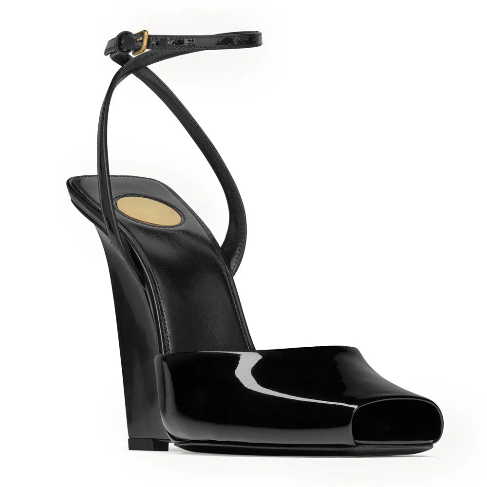 Sandalias Plataforma Mujer Satén 2025 - Zapatos Tacón Chunky Tiras Primavera