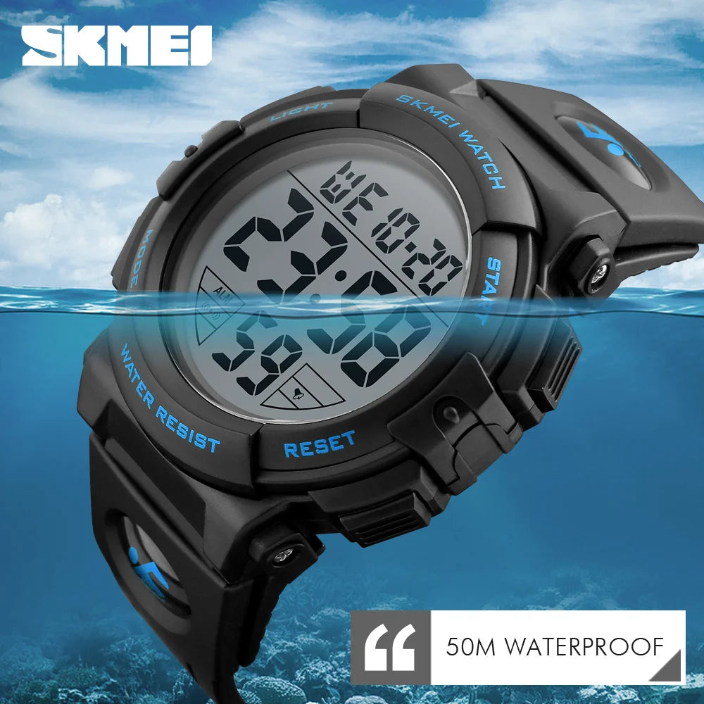 Reloj Deportivo Hombre SKMEI 1258 Digital - Multifunción Militar 5ATM Resistente al Agua Outdoor