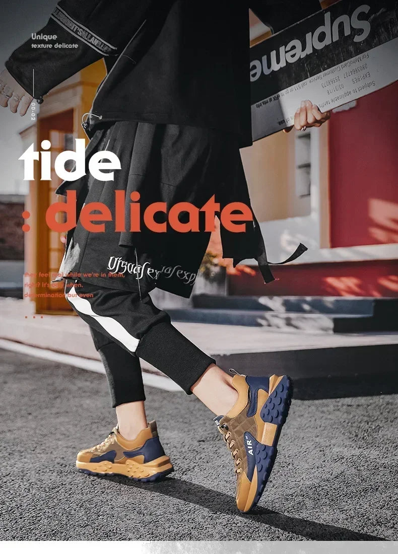 Sneakers Hombre Platform Vulcanizados - Casual Running Tallas Grandes 45 46