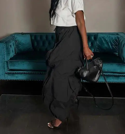 Pantalón Cargo Mujer Elegante - Pantalón Trabajo Patchwork 2025