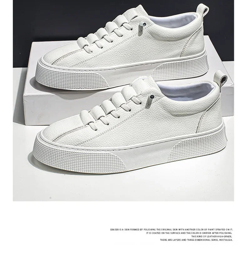 Sneakers Blancos Hombre 2024 Primavera - Zapatillas Casual Running Deportivas Planas