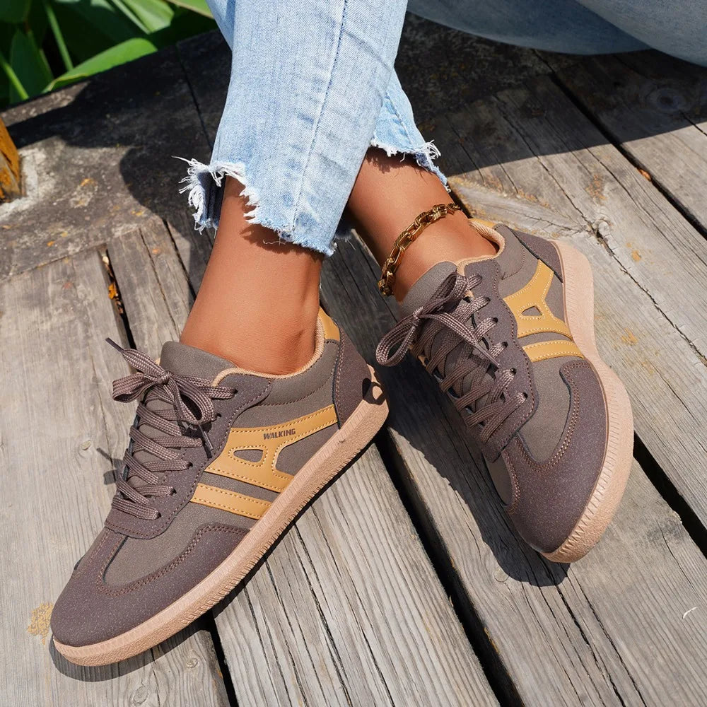 Sneakers Negros Mujer 2025 - Zapatillas Suela Suave Cómodas Caminar