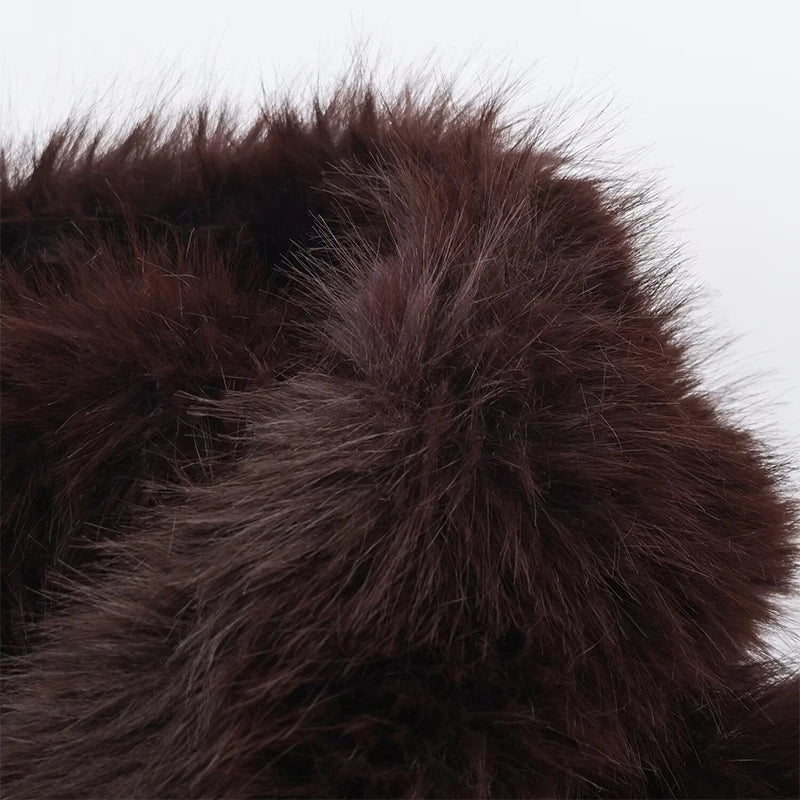 Chaqueta Mujer Elegante PU Piel - Chaqueta Solapa Doble Botón 2025