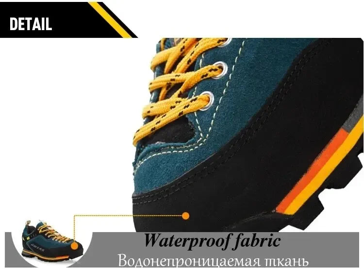 Botas Hombre Senderismo Impermeables - Escalada Anti-Colisión Outdoor Casual Cordones Sneakers Nieve