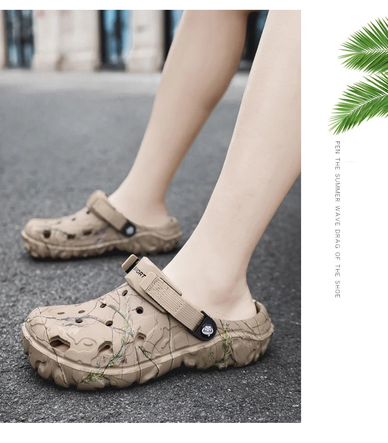 Sandalias Hombre Verano 2024 - Chanclas Casa Jardín Ligeras Antideslizantes