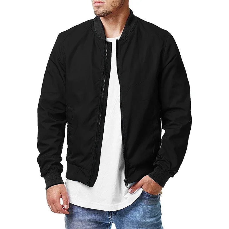 Chaqueta Bomber Militar Hombre 2025 - Jacket Casual Cortavientos Slim