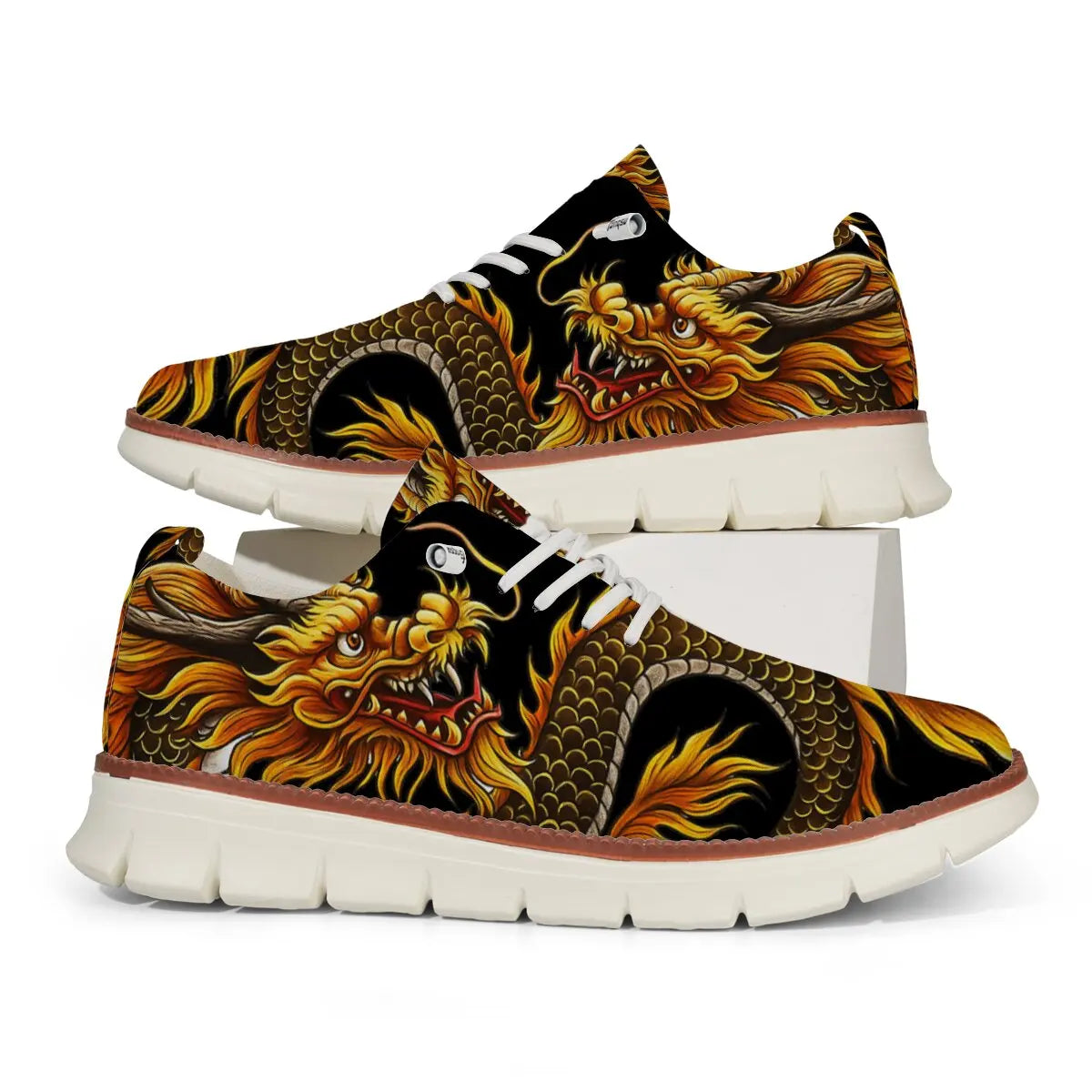 Zapatos Hombre Casual Clásicos - Transpirables Brogue Planos Acolchados Vestir Sneakers Ligeros