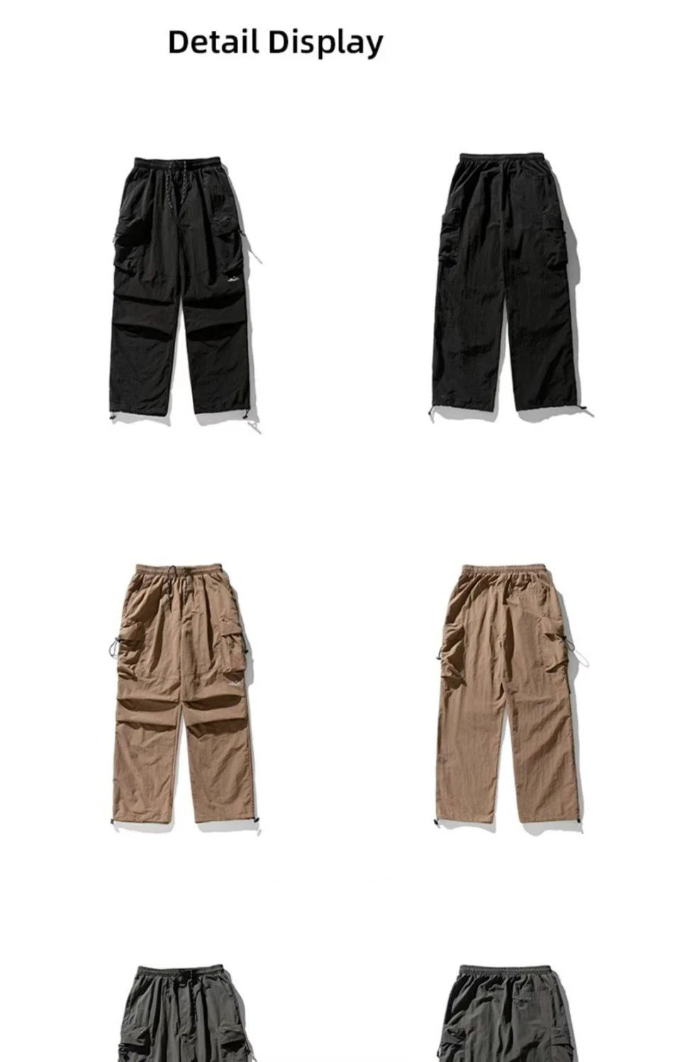 Pantalón Cargo Hombre Verano - Pantalón Paracaidista Outdoor Hiking