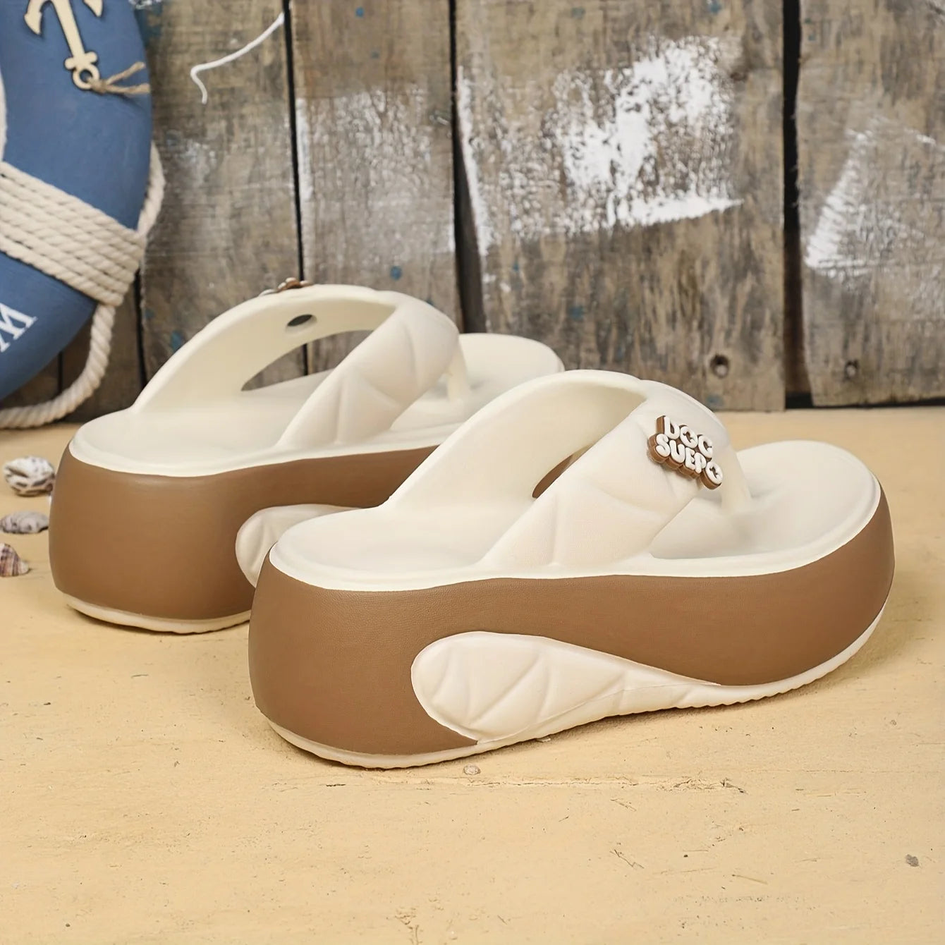 Chanclas Mujer Interior Verano - Sandalias Suela Gruesa Cómodas Playa Fashion