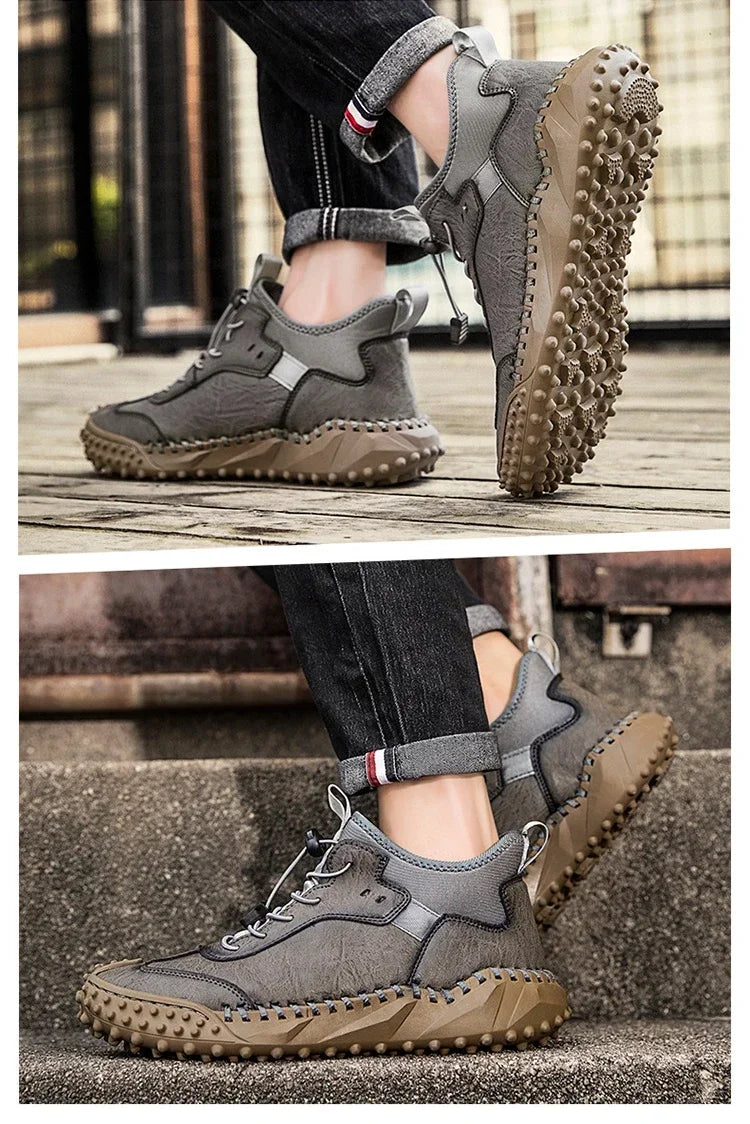 Botines Hombre Cuero Casual - Botas Tobillo Otoño Invierno Outdoor