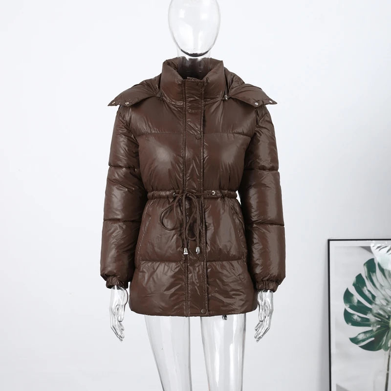 Chaqueta Mujer Cremallera Capucha - Chaqueta Acolchada Bolsillos Oversize 2025