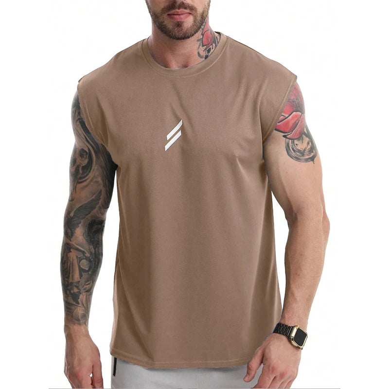 Camiseta Deportiva Hombre Sin Mangas - Chaleco Secado Rápido Verano