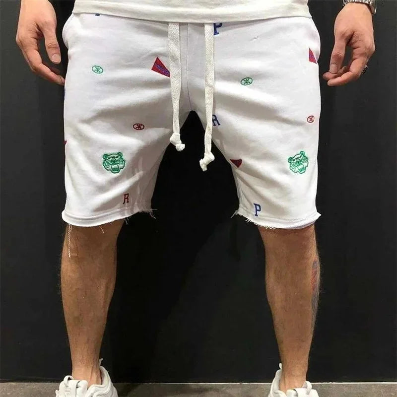 Shorts Cargo Hombre Casuales - Bermudas Bordadas Ajuste Relajado Algodón