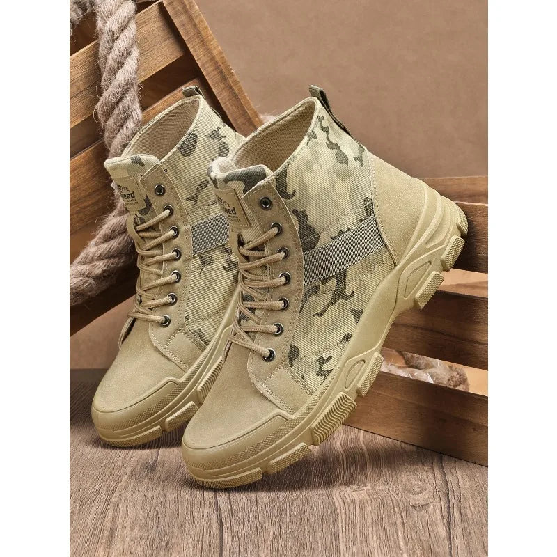 Botas Hombre Altas Camuflaje - Casual Deportivas Outdoor Resistentes Trendy Fashion