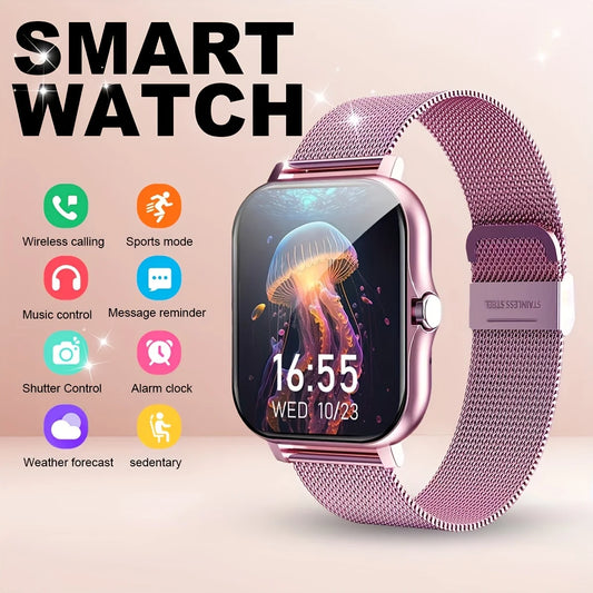 Smartwatch 2025 Hombre Mujer 1.83" Pantalla Táctil - Bluetooth Llamadas Monitoreo Deportivo Android iOS