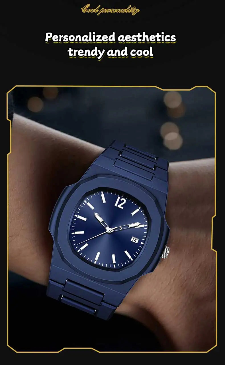 Reloj VA VA VOOM Military 40mm - Cuarzo Silicona Negro Calendario Deportivo