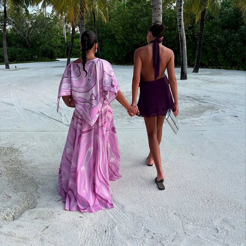 Conjunto Mujer Bohemia - Camisa Falda Larga Vintage Irregular