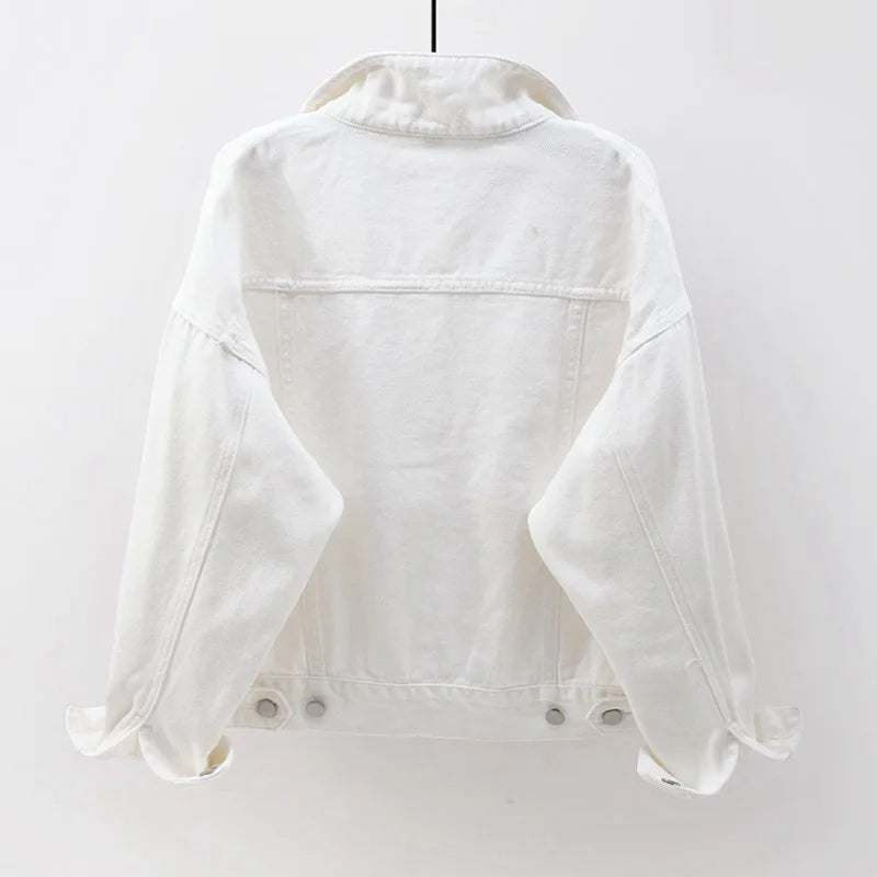 Chaqueta Denim Mujer Boyfriend - Jacket Jeans Oversize Colores 2023